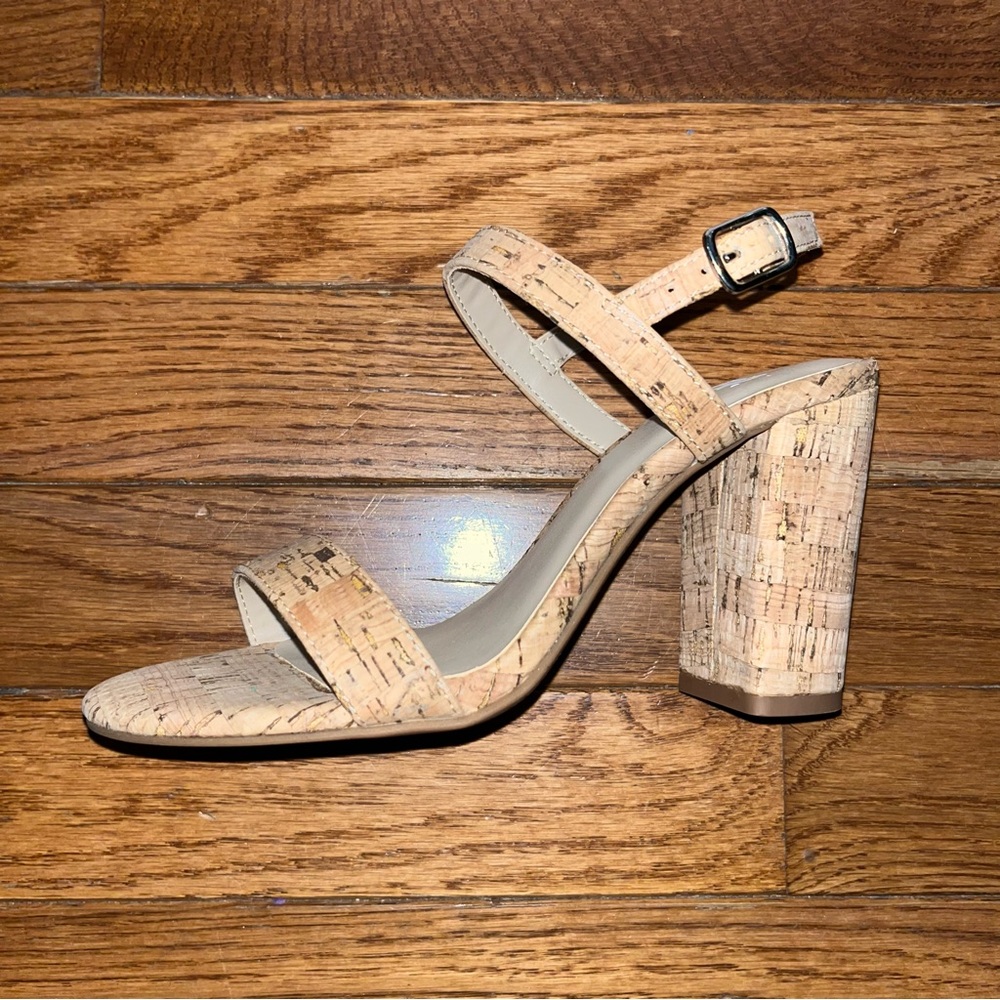 BP. Lula Slingback Sandal Natural Cork & Leather Women’s Size 4.5 - Picture 5 of 7